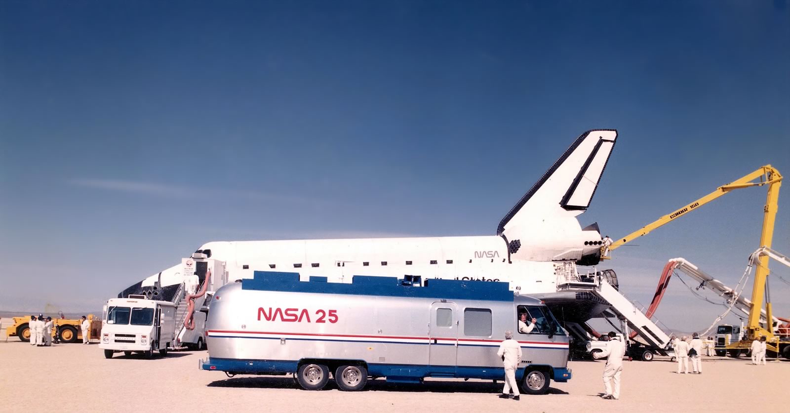 Specialty vehicles manufactured for the space shuttle program by Clegg Industries